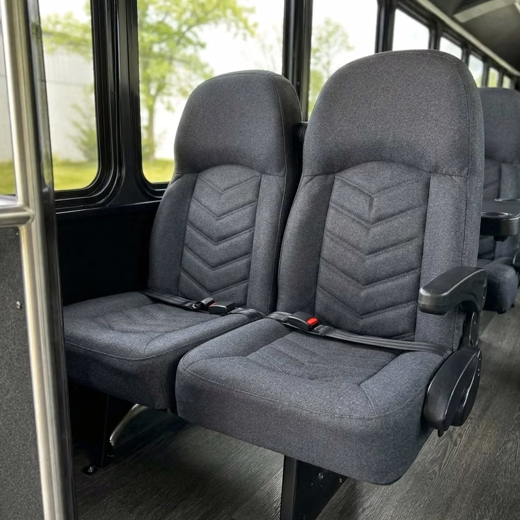 saratoga 25 passenger minibus high back seats