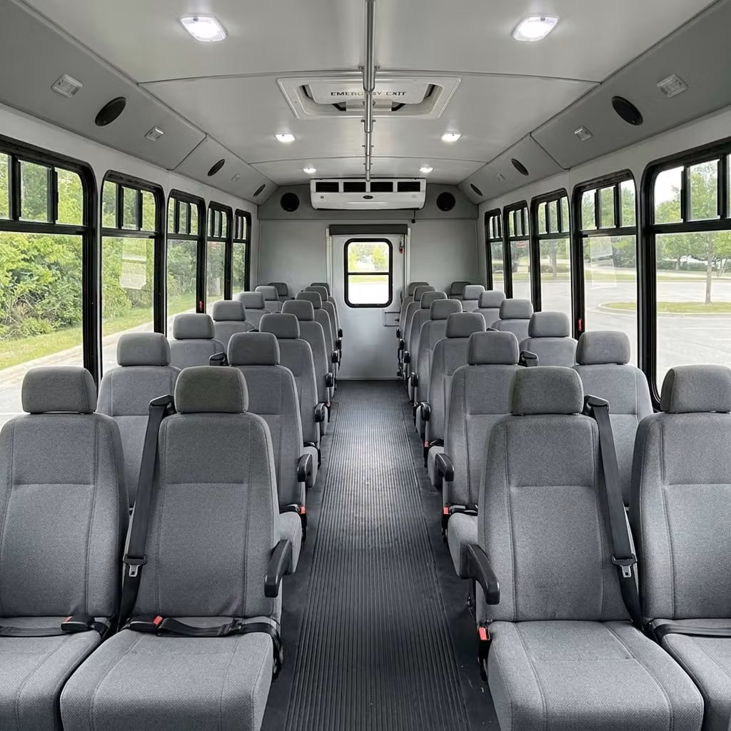 saratoga 30 passenger minibus seating