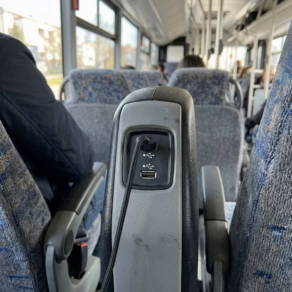 saratoga 30 passenger minibus usb charging
