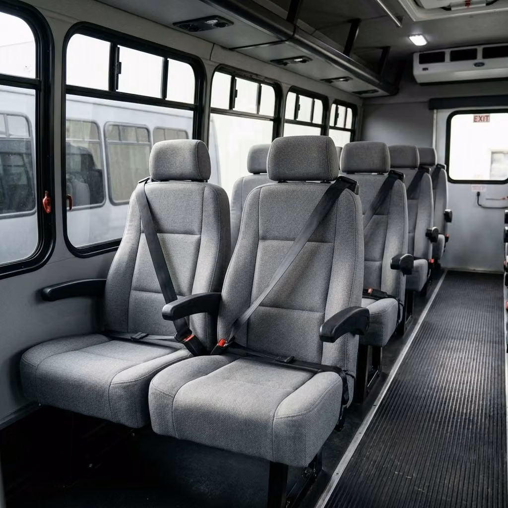 saratoga 35 passenger minibus reclining seats