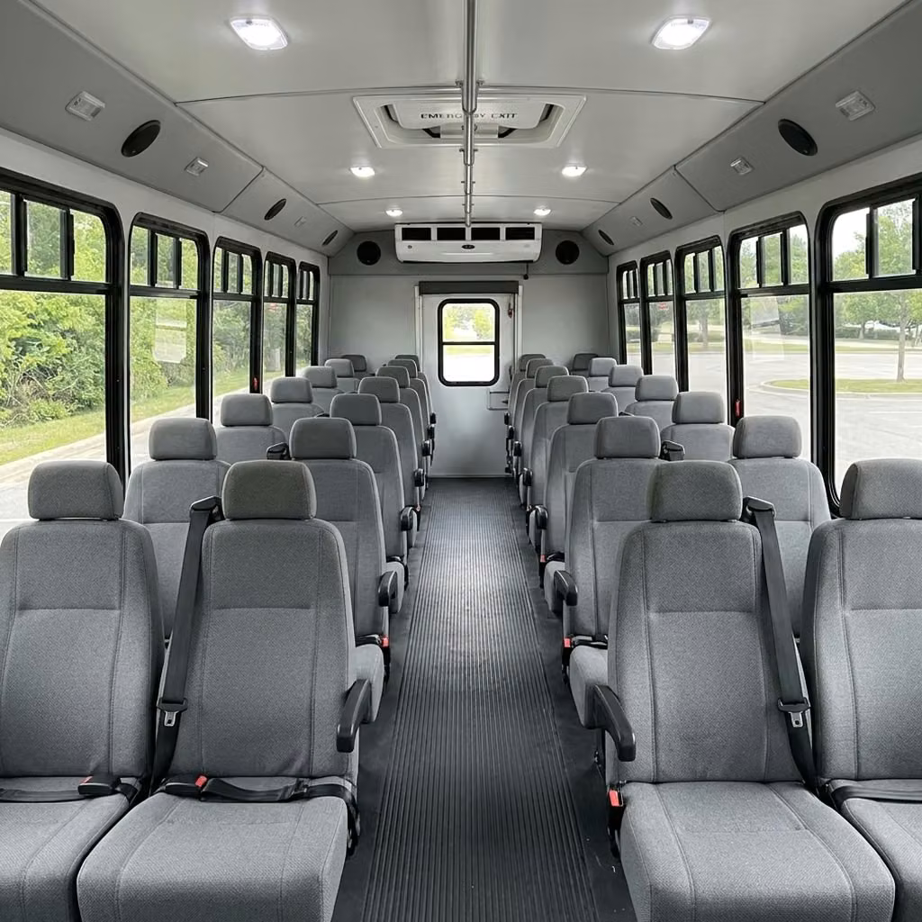 saratoga 35 passenger minibus seating