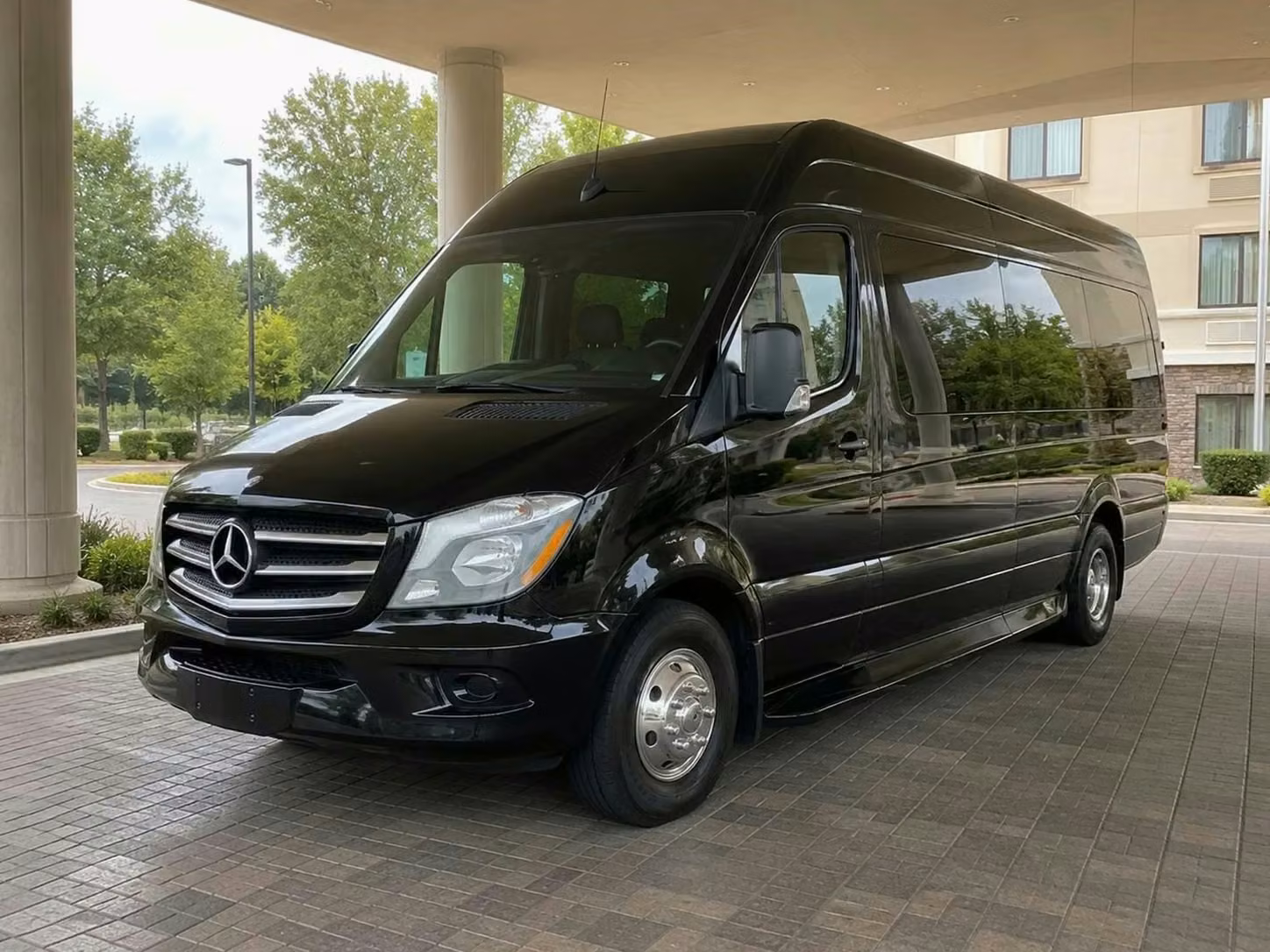 saratoga sprinter van rental with driver tinted windows
