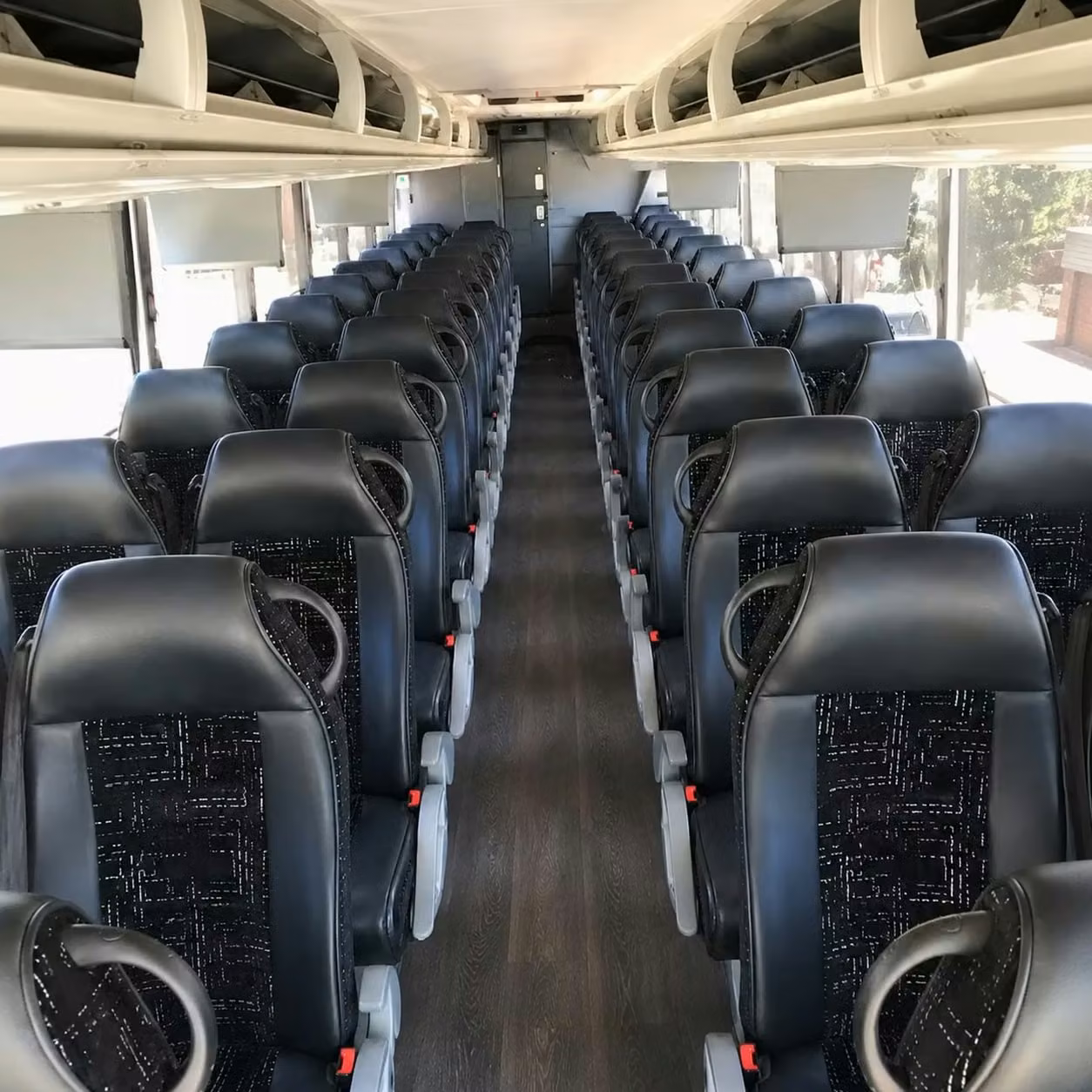 56 passenger charter bus interior